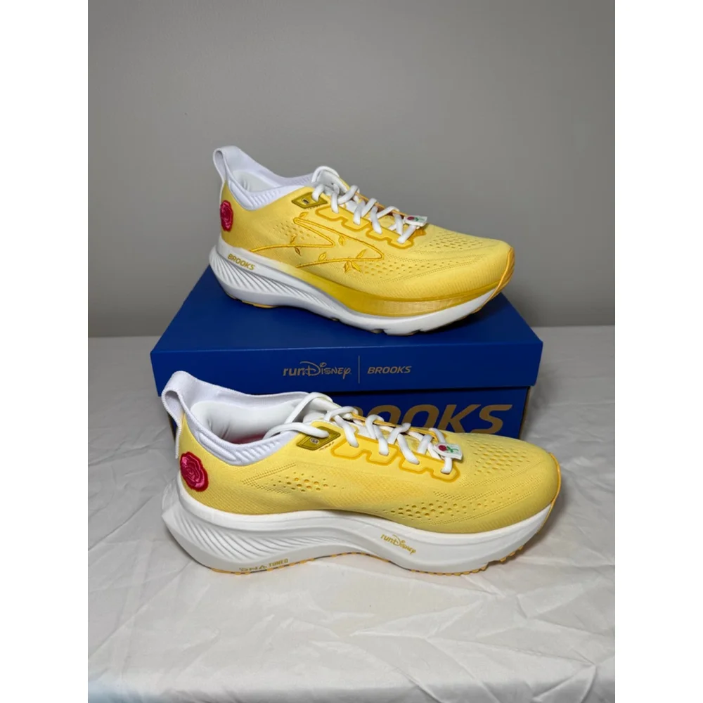 RunDisney Brooks Glycerin 23 Belle Shoes Yellow 8 NWT